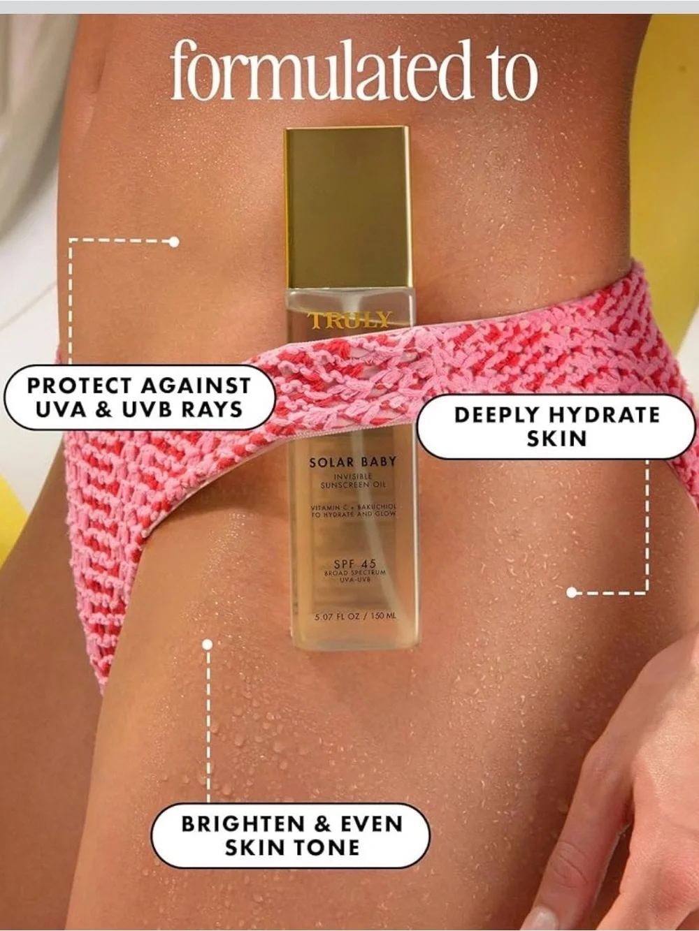 TRULY Solar Baby Invisible Sunscreen Oil — (680)